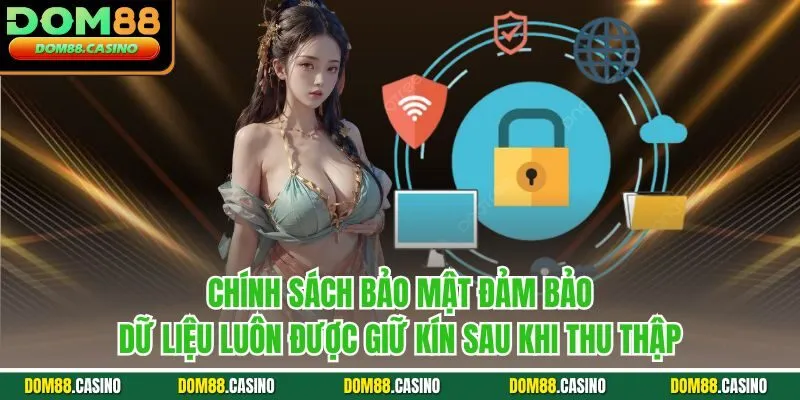 Chính sách bảo mật đảm bảo dữ liệu luôn được giữ kín sau khi thu thập