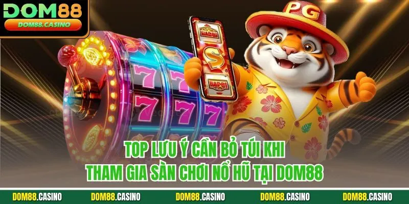 Top lưu ý cần bỏ túi khi tham gia sàn chơi nổ hũ tại Dom88